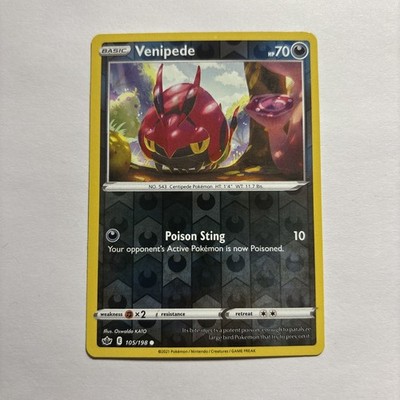 Venipede - 105/198 - Common - Reverse Holo - Lightly Played