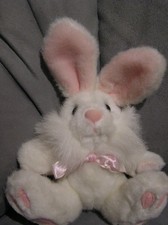 Plüschtier Hase Osterhase Kinder Kuscheltier Hase weiß rosa PLUSHPUPS