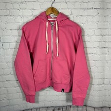 American Giant Womens Pink Full Zip Hoodie Sweatshirt 100% Cotton XS Made in USA