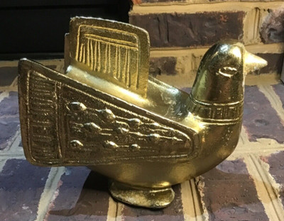 Vintage Weinberg Eames Era Die Cast Metal Bird Sculpture