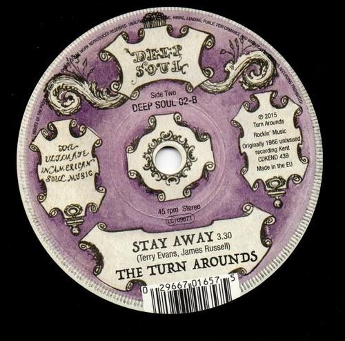 LITTLE ANN Deep Shadows / THE TURN AROUNDS Stay Away - Deep Soul 45 60s 7" Vinyl - Image 3 of 3