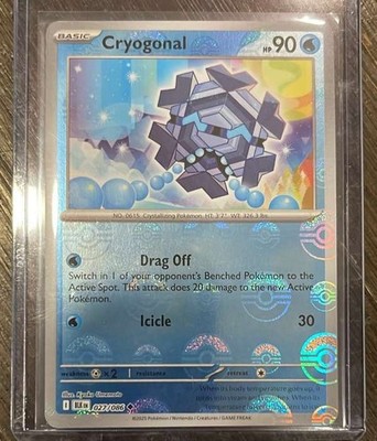 SV: Black Bolt #027/086 Cryogonal (Poke Ball Pattern) Mint