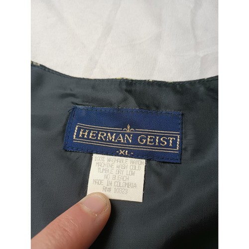 Herman Geist Floral Button Vest Women Size XL Boho Cottagecore - 第 4/5 張圖片