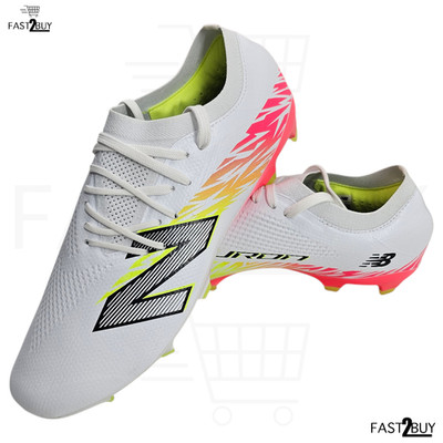 New Balance Furon v7 Pro FG Fußballschuhe Herren Weiß Gr. 46,5 EU Profi Noppen