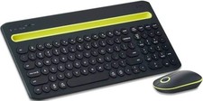 Onn Surf Multi Device Wireless Full Size Keyboard and 3-Button Mouse