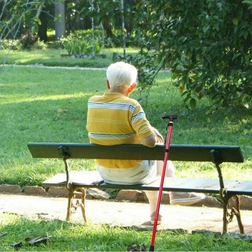 Adjustable Walking Cane Aluminum Walking Stick Folding Collapsible Travel Hiking - Picture 17 of 20