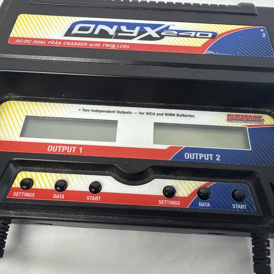 Duratrax Onyx 240 Dual Peak NiMH NiCd RC Battery Charger Used Tested - Image 4 of 4