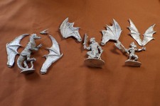 REAPER MINIATURES LOT 2 big demons 1 dragon metal