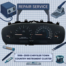 Repair Service For 1996-2000 Chrysler Town Country Instrument Cluster Gauges Fix