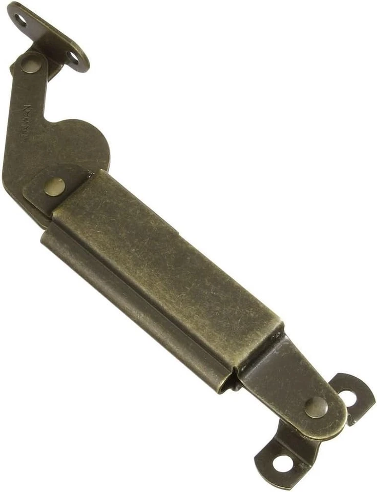 Lote de 5 paquetes National Hardware N208-660 soporte tapa resorte izquierda latón antiguo NOS Foto 2 de 4