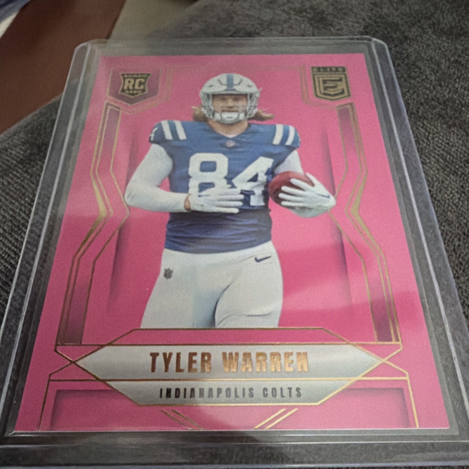 2025 Panini Donruss Elite Tyler Warren Rookie Pink #119 Indianapolis Colts NFL