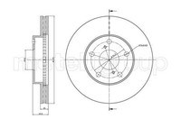 2X Metelli Bremsscheibe 23-0801C FüR Toyota