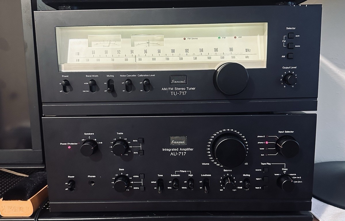 SANSUI オーディオセット Vintage Hi-Fi - The Sansui 717 With Matching Tuner TU717 | eBay