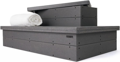 Durable Hot Tub Steps with Storage - Waterproof, Non-Slip, 700LBS Capacity