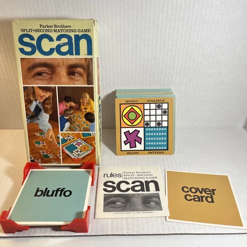 Parker Brothers  1970 Vintage Scan Board Card Game CIB Matching Game SEE ALL PIC
