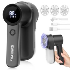 Rechargeable Lint Shaver, Lint Remover with LED Light,3 Extra Blades