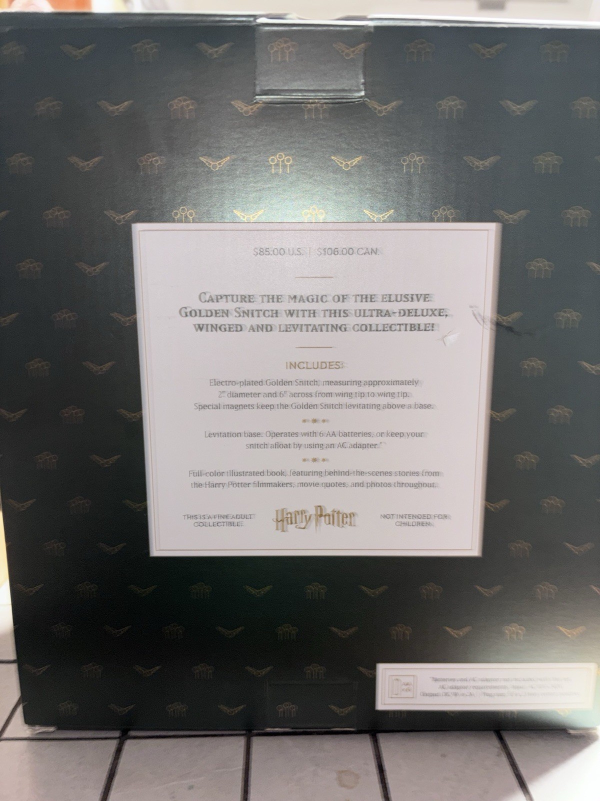 Harry Potter Levitating Golden Snitch Bye Wizard World