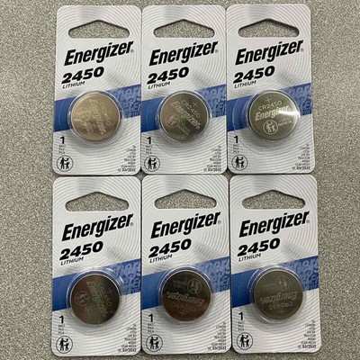 6 Pack New Fresh Energizer ECR2450 CR2450 BR2450 Lithium 3V Battery Exp 03/2032