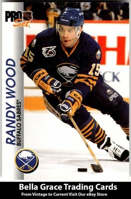 1992-93 Pro Set Randy Wood #20 Buffalo Sabres NHL Hockey