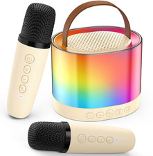JYX D23 Mini Karaoke Machine for Kids with Wireless Microphones