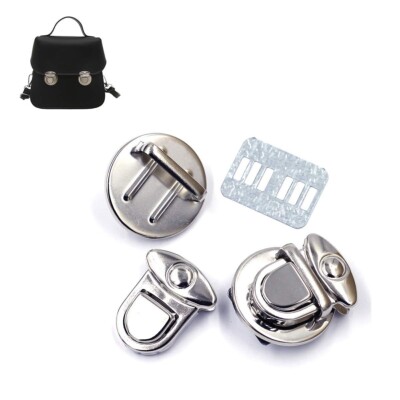 DIY Handbag Clasp Press Push Closure Tongue Lock Briefcase Lock Luggage Hardware