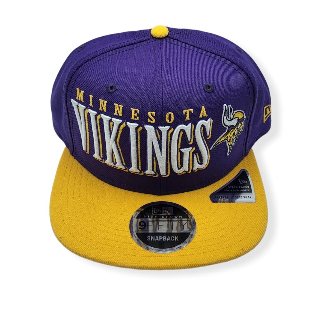 New Era Minnesota Vikings 9Fifty Jumbo B1 High Crown Adjustable Snapback Hat