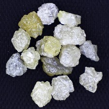 1.00 CT 4PCS White Yellow Natural Rough Diamond Uncut Diamond 4.00 - 5.00 MM