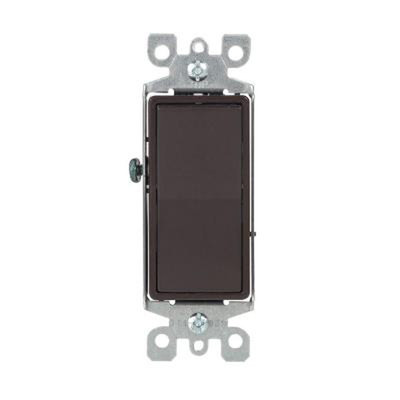 (10 pc) NEW Decorator Switches 3-Way 15A BROWN Three Way Decora Style Switch