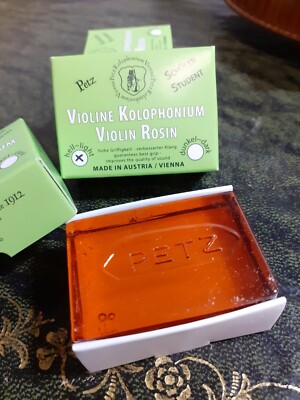 Violine & Bratschenbogen Kolophonium von Petz Top Note günstig für Schüler leicht 