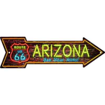 Arizona Neon 2.25''x8'' Arrow Magnet Fridge Refrigerator Kitchen Home Door Wall