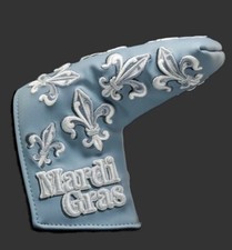 SCOTTY CAMERON "MARDI GRAS" - WHITE LILY BLADE PUTTER HEADCOVER 2024 LIMITED