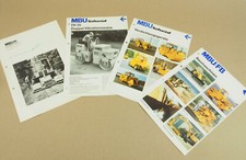 4 Prospekte MBU Baumaschinen Verdichtungsgeräte Walzen Blaw Knox Allatt Grader