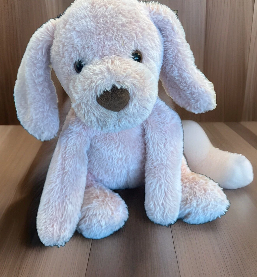 Animal Adventure Pink Puppy Dog Plush 13" Sitting Target Brown Nose 2021 - Image 4 of 4