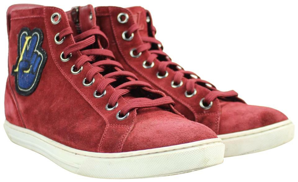 Louis Vuitton Rare High Top World Peace Sign Varsity Mens Sz