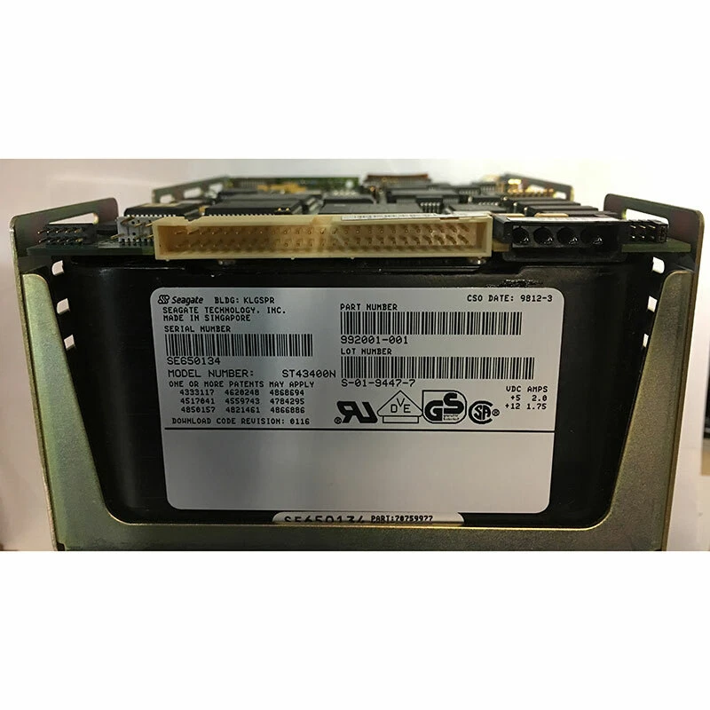 992001-001 - Seagate less than 4GB 5400 RPM SCSI 3.5