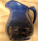 Vintage Blue Speckled Pitcher Arnel Pottery 5 inches Tall — photo 2