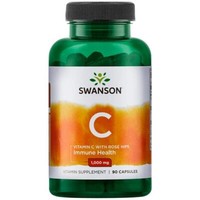 Swanson Vitamin C 1000 Mg, 90 Kapseln. Mit Wildrose