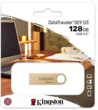 New Kingston DTSE9 G3 128GB USB 3.2 Flash Drive Memory Pen Stick Storage Device