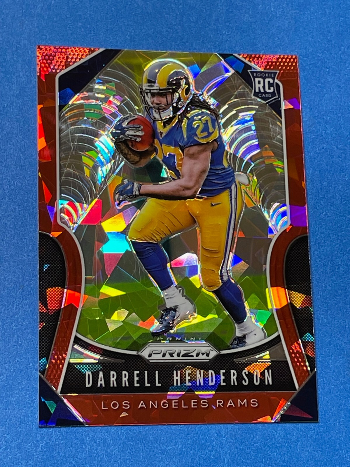 Darrell Henderson 2019 Panini Prizm Red Cracked Ice Rookie #330 RC Memphis