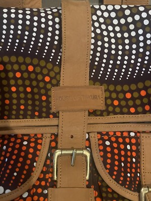 House Of Takura Sackpack In African Print x Leather Luxury Backpack New  Rare | eBay