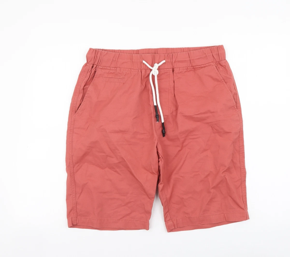 Mens red cotton shorts sale
