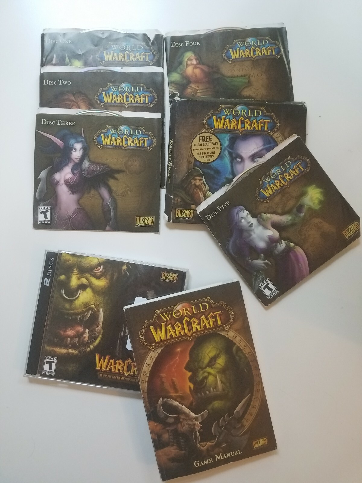World of Warcraft Battle Chest (PC), 5 Disc Expansion Set, Manual, Key  Codes | eBay