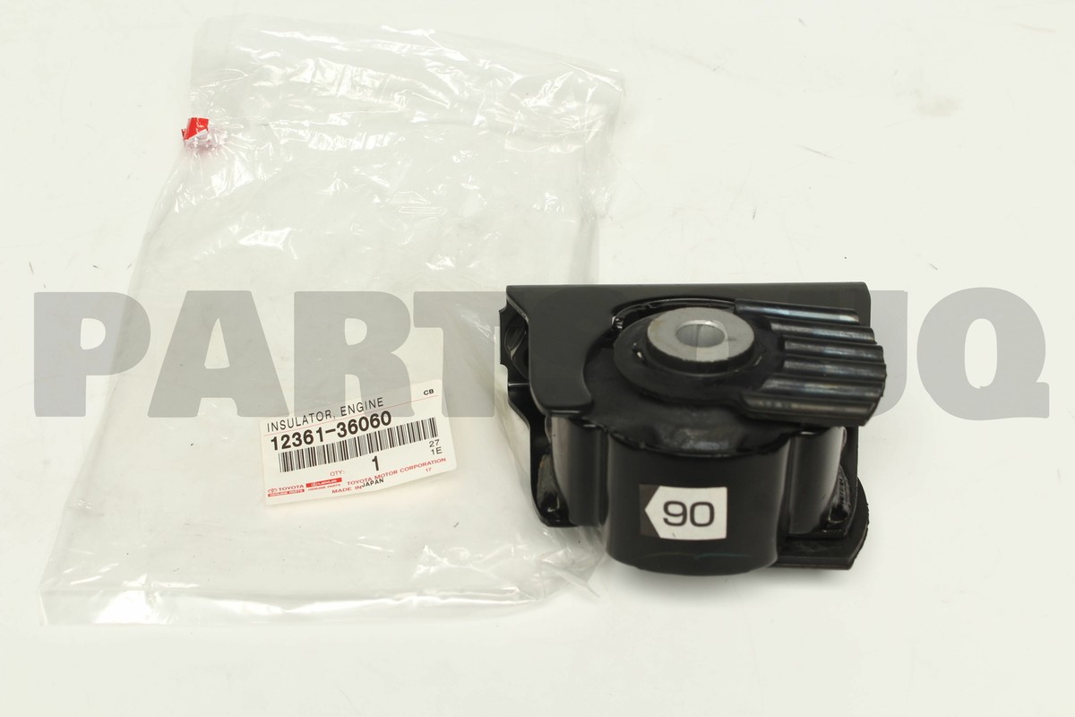 1236136060 Genuine Toyota INSULATOR, ENGINE MOUNTING, FRONT 12361