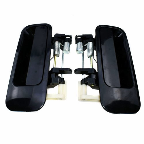 Black Exterior Door Handles Rear Driver & Passenger Side For Toyota Camry 97-01 - Picture 5 of 13