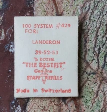 Landeron 39 52 53 vintage chronograph watch Balance Staff Swiss Bestfit 429 part