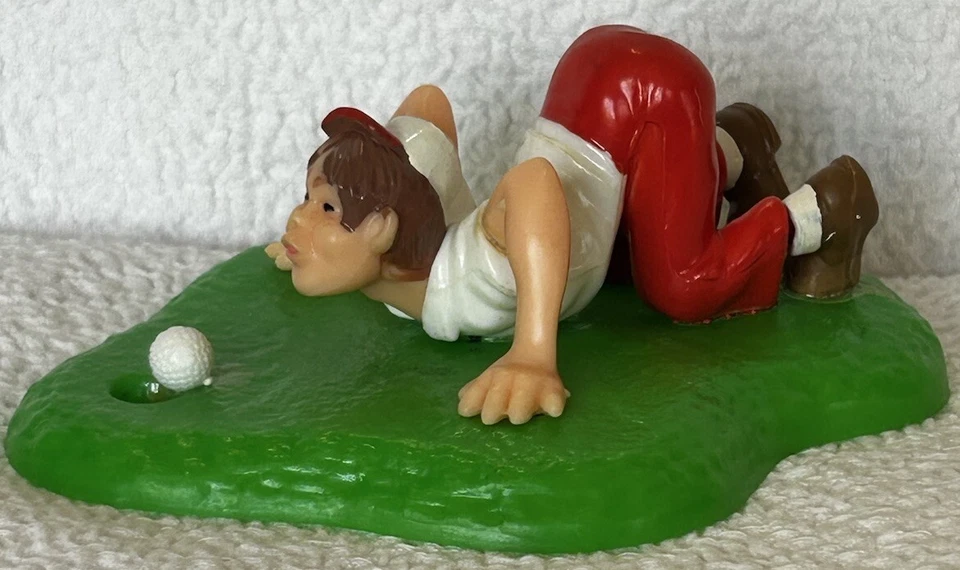 "Caprichoso adorno de pastel de golfista vintage 1978 Wilton #1306-5158 5""Lx4""Wx2""H divertido" Foto 2 de 4