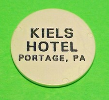 PORTAGE  PENNSYLVANIA   PA  KIELS HOTEL  /  G/F FROSTED MUG  TRADE TOKEN