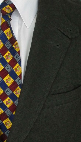 42 R (44) Giorgio Armani A/X Gray Cotton Tweed Mens 2Btn Jacket Sport Coat Mint - Picture 4 of 8