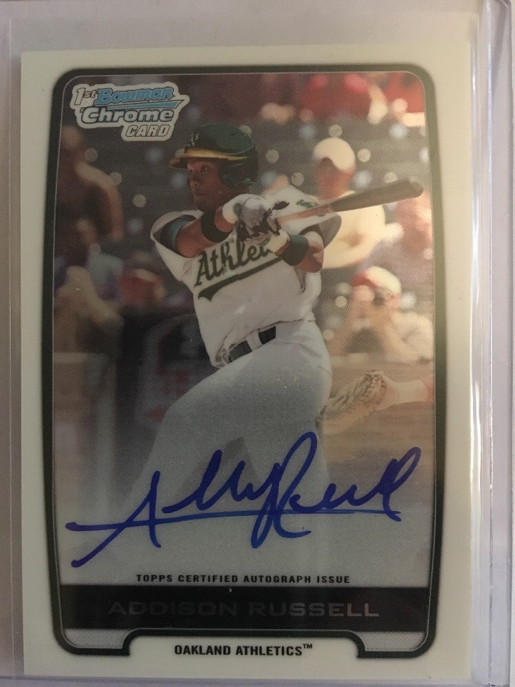 2012 Bowman Chrome Draft Addison Russell Rookie Auto BCA-AR