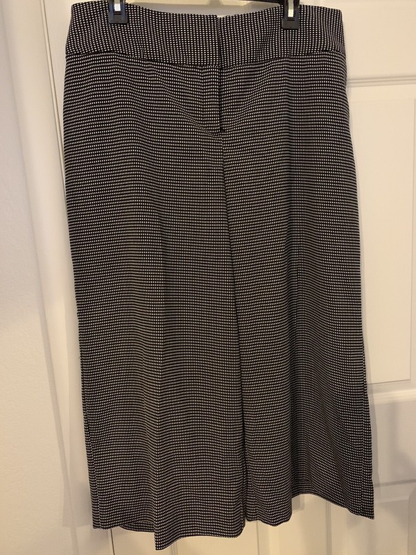 Women’s Alfani (Macy’s) Wide Ankle Pants. Pretty Black & White Blend -Size 14